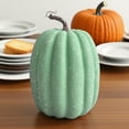 thumbnail image 5 of 8.66"Green Pumpkins for Decorating - 1Pcs Plastic Decorative Pumpkin for Fall Decoration,Paintable Artificial Pumpkins Perfect for Thanksgiving Decor,Plastic Pumpkins,Craft Pumpkins,Carvable Pumpkins, 5 of 5