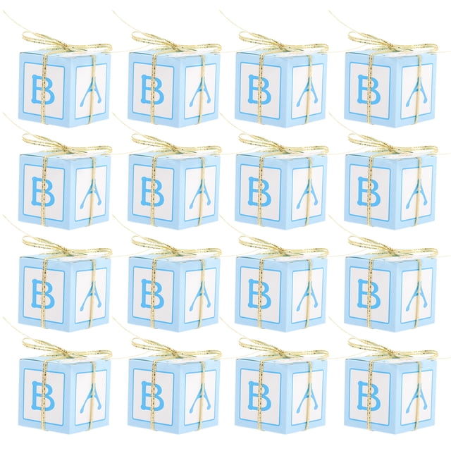 25 sets Baby Shower Favor Cajas Baby Shower Party Favors Cajas de dulces con tarjetas