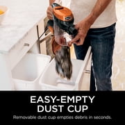 Shark Rocket Ultra-Light Corded Stick Vacuum, Carpet and Hardfloors, Pet Friendly, with Swivel Steering, HV301 Gray/Orange