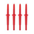 thumbnail image 1 of 4 sondas de perforación de alambre de aislamiento de conector banana de 4 mm para pruebas eléctricas, color rojo, 1 of 5