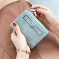 thumbnail image 3 of Womens Wallets Bifold Leather Small Wallets for Women Mini Rfid Thin Billfolds Ladies Wallets Slim Compact with Zipper Coin Pocket, 3 of 7