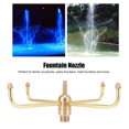 thumbnail image 3 of G1/2 Female Thread G3/4 Male 4 Arm Rotate Water Fountain Nozzle Spray Head Sprinkler for Garden Pond, 3 of 5