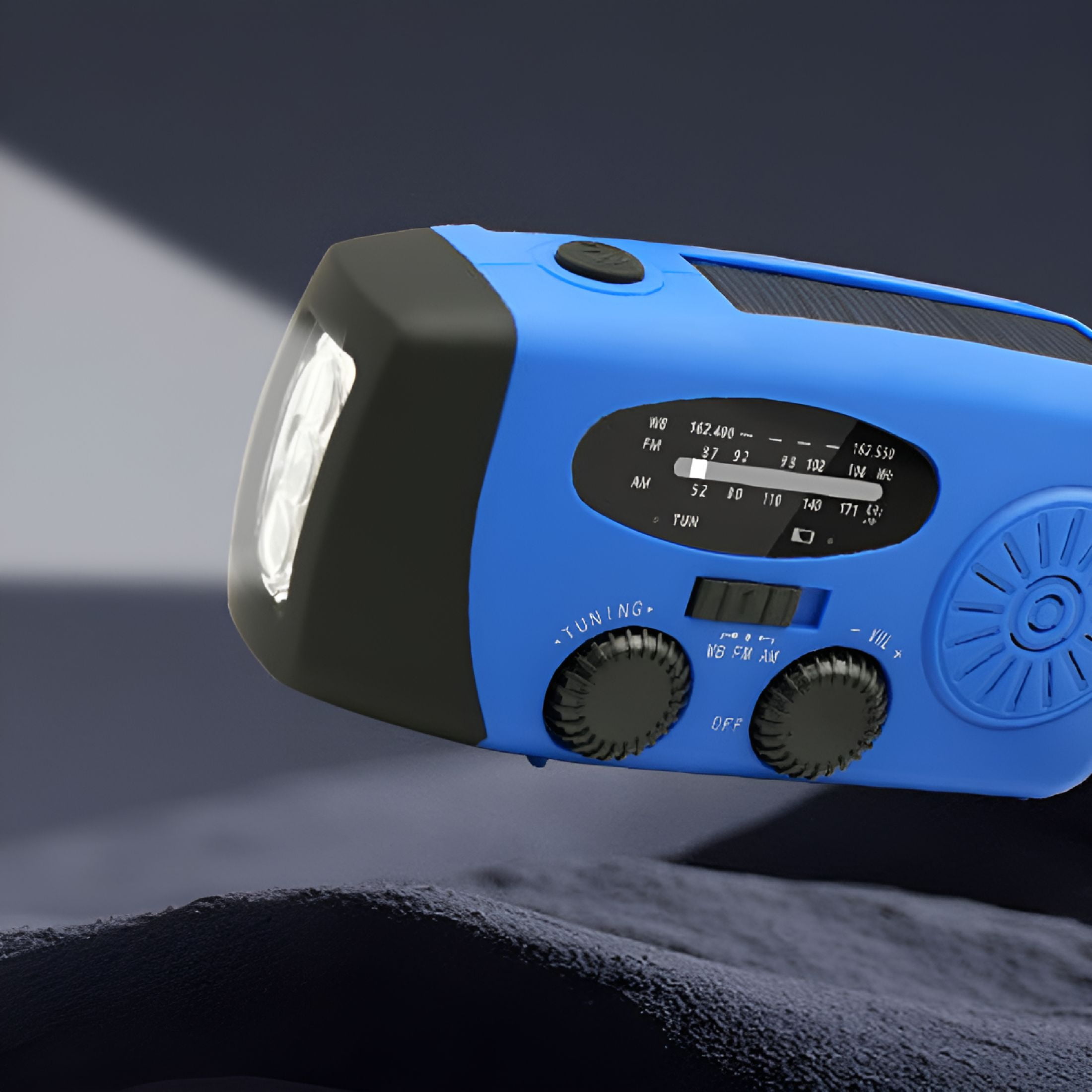 GJX 2026 New Emergency Solar Hand Crank Dynamo Weather Radio Led Flashlight Charger for Camping,Hiking,Emergency,Travel,Outdoor