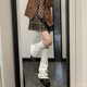 thumbnail image 3 of Light gray Jk Socks Jk Stocking Calentadores de piernas de lolita Calcetines holgados y holgados Calcetines hasta la rodilla de lolita, 3 of 5