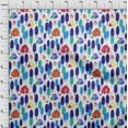 thumbnail image 4 of oneOone Velvet White Fabric Camping Sewing Craft Projects Fabric Prints By Yard 58 Inch Wide, 4 of 5