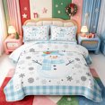 thumbnail image 2 of Manfei Winter Holiday Quilt Full,Cute Xmas Christmas Gingerbread Full Bedspread Sets,3 Pieces,1 Coverlet and 2 Pillowcases, 2 of 7