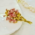 thumbnail image 4 of Rose Bouquet Pink Brooch, Gold-toned, 2.09 x 0.94 inches, 4 of 9