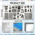 thumbnail image 3 of Kit de estampado de uñas con diseño de dibujos animados, incluye sello de silicona y raspador. Diseño vintage de jardín con flores y perros. Herramienta para decoración de uñas., 3 of 8