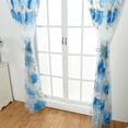 thumbnail image 3 of Curtains Tulle Window Vintage Embroidery Voile Scarf Transparent Window Panels Blue, 3 of 8