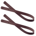 thumbnail image 3 of 2 correas de cuero sintético de 60 cm de largo para bolso de mano, estilo remache, con tira recta, para mujer (café claro), 3 of 5