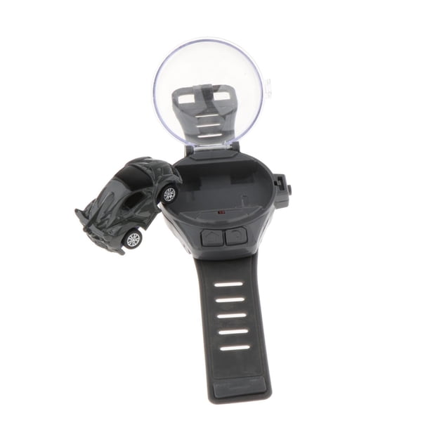 Vogacara Mini dibujos animados RC reloj analógico de coche pequeño para niños pequeños regalo de cumpleaños azul Kits de construcción modelo Gris