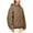 Brown Coat for women, variant on jtjvou Quilted Jackets for Women Zip Up Hooded Winter Coats Lightweight Loose Puffer Padded Outerwear with Pockets Beige L