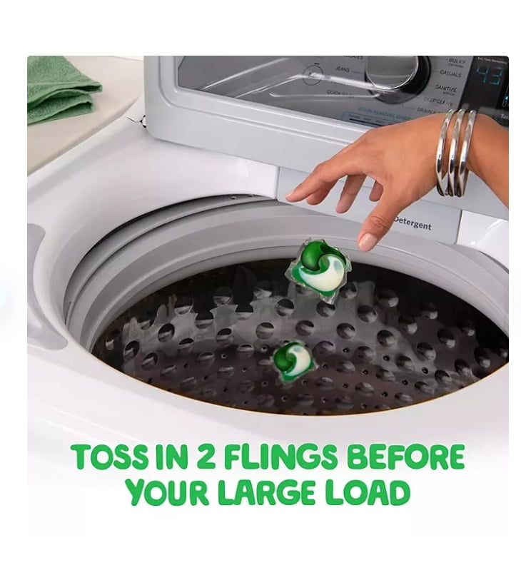 Gain Flings! Odor Defense Fresh Boost Laundry Detergent Pacs, Vibrant Bloom, 108