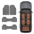 thumbnail image 2 of BDK Car SUV and Van Floor Rubber Mats 3 Row, Heavy Duty All Weather Protection, 3 Colors, 2 of 10