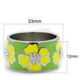 thumbnail image 2 of Luxe Jewelry Designs Women's Stainless Steel Flower Designed Ring - Size 6 (Pack of 2), 2 of 4