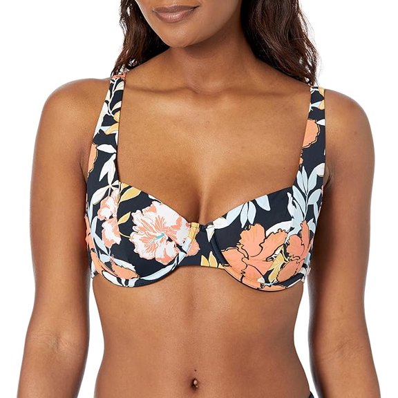 Roxy Women's Standard Print Beach Classics Underwire Top XS