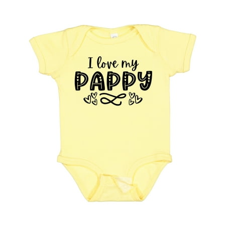

Inktastic I Love My Pappy with Hearts Gift Baby Boy or Baby Girl Bodysuit