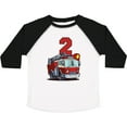 thumbnail image 3 of Inktastic 2nd Birthday Fire Truck Boys or Girls Toddler T-Shirt, 3 of 5