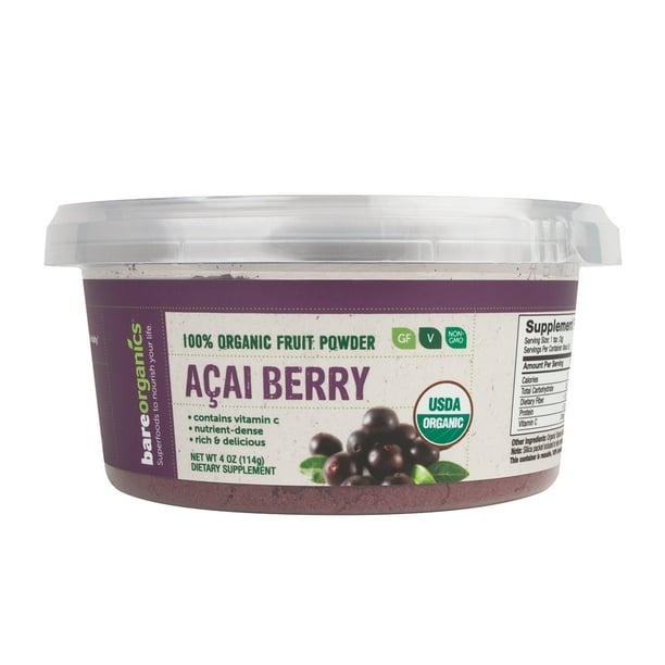 Organic Acai Fruit Superfood Powder, 4 Oz