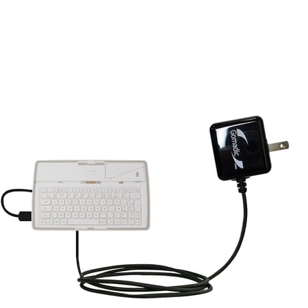 Gomadic Intelligent Compact AC Home Wall Charger suitable for the Archos 101 XS Gen 10 - High output power with a convenient, foldable plug design - U