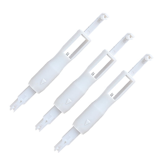 EeaseCA 3pcs Sewing Needle Inserter Needle Threading Tool for Sewing Machine (White)