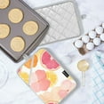 thumbnail image 5 of Yayeee Pot Holders Kitchen Heat Resistant with Pocket 7"x9.8" Cotton Oven Cooking Hot Pads, Pink Floral Orange, 5 of 7