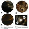thumbnail image 3 of Designart A Black And Gold Expression I Canvas Wall Art, 3 of 5