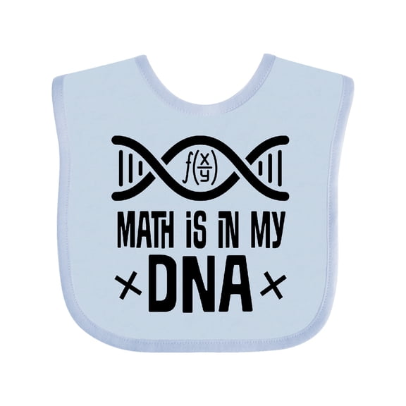 Inktastic Funny Math is in My Dna Boys or Girls Baby Bib