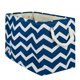 thumbnail image 1 of Papelera Design Imports Poliéster Chevron Azul Marino Rectángulo Mediano CAMZ10063, 1 of 2