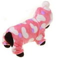 thumbnail image 2 of Ropa de invierno para perros, mono de perro suave con patrón de corazón, lindo gato cálido rosa para perro ANGGREK Otros, 2 of 8