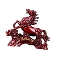 thumbnail image 4 of Colección de estatuas de caballos, artesanías de resina, decoración Feng Shui, adorno de mesa para rojo, 4 of 9