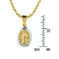 thumbnail image 5 of Virgin Mother Mary Miraculous Prayer 24k Gold Over Silver Necklace, 5 of 6