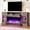 Light Grey, variant on 3-Sided Farmhouse LED Fireplace TV Stand, 70" Large Entertainment Center with Glass  for TVs  to 80", Modern Wood Grain High-Gloss Storage Cabinet in Light
