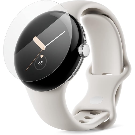 ZAGG InvisibleShield Ultra Clear for Google Pixel Watch - Film Screen Protector - Extreme Impact and Scratch Protection - Easy to Install - Clear