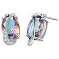 thumbnail image 6 of Jiaroswwei Fashion Women Rainbow Faux Topaz Pendant Necklace Earrings Ring Jewelry Set, 6 of 7