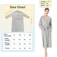 thumbnail image 5 of Catalonia Women's Towel Bathrobes, Lightweight Cotton Waffle Full-Length Cloth Robe,Soft Absorbent Robes Home Hotel Spa Long Sleeves Robe,Gray Ash,M, 5 of 8