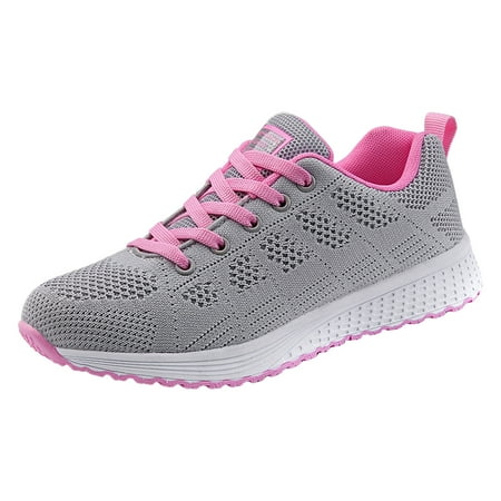 

Gzea Womens Sneakers Women Outdoor Mesh Casual Sports Shoes Breathable Soft Bottom Shoes Gray 41