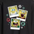thumbnail image 3 of SpongeBob SquarePants - Christmas Photo Collage - Men's Long Sleeve T-Shirt, 3 of 6