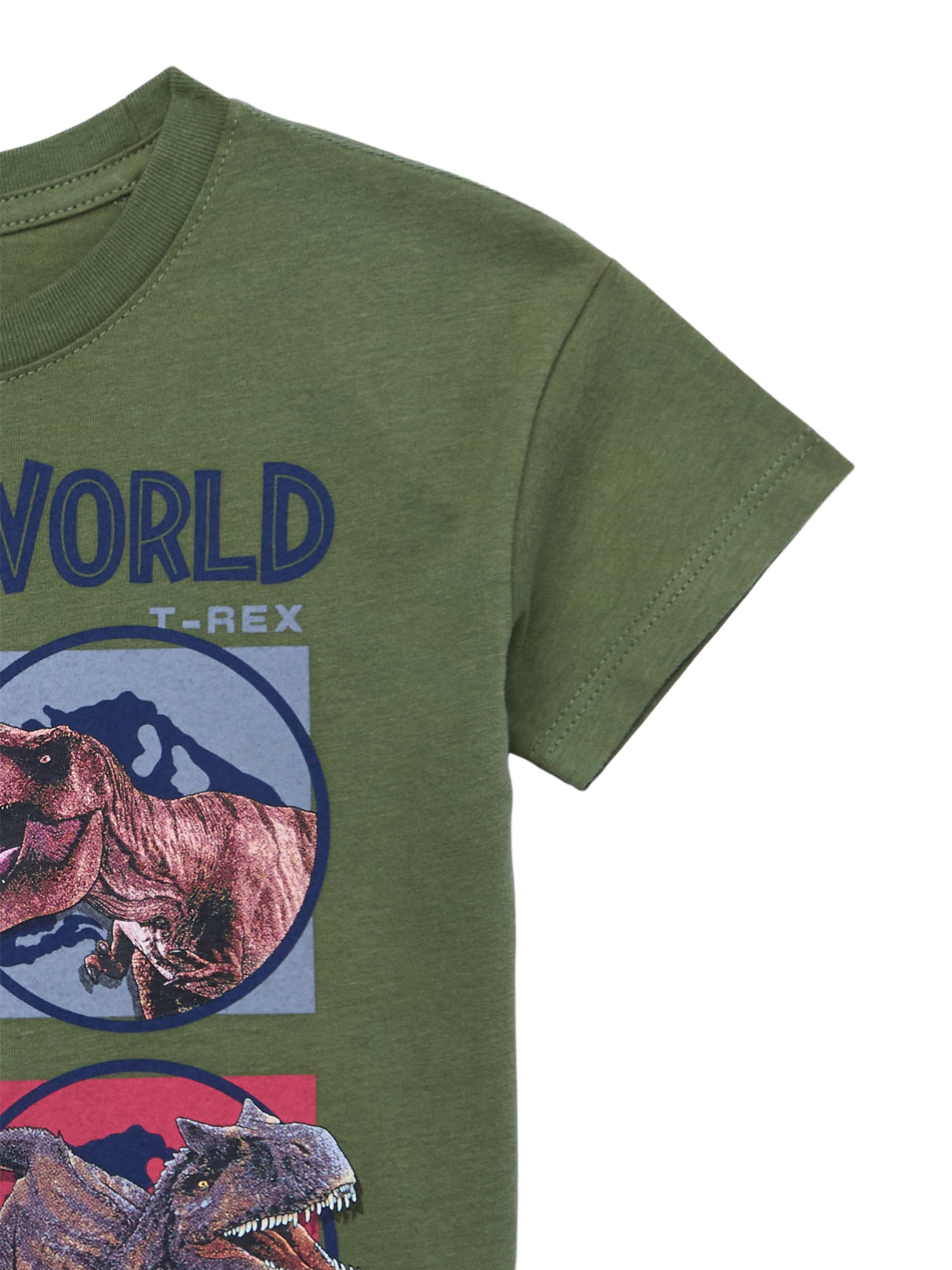 Jurassic World Toddler Graphic Crewneck Tee with Short Sleeves, Sizes 12M-5T