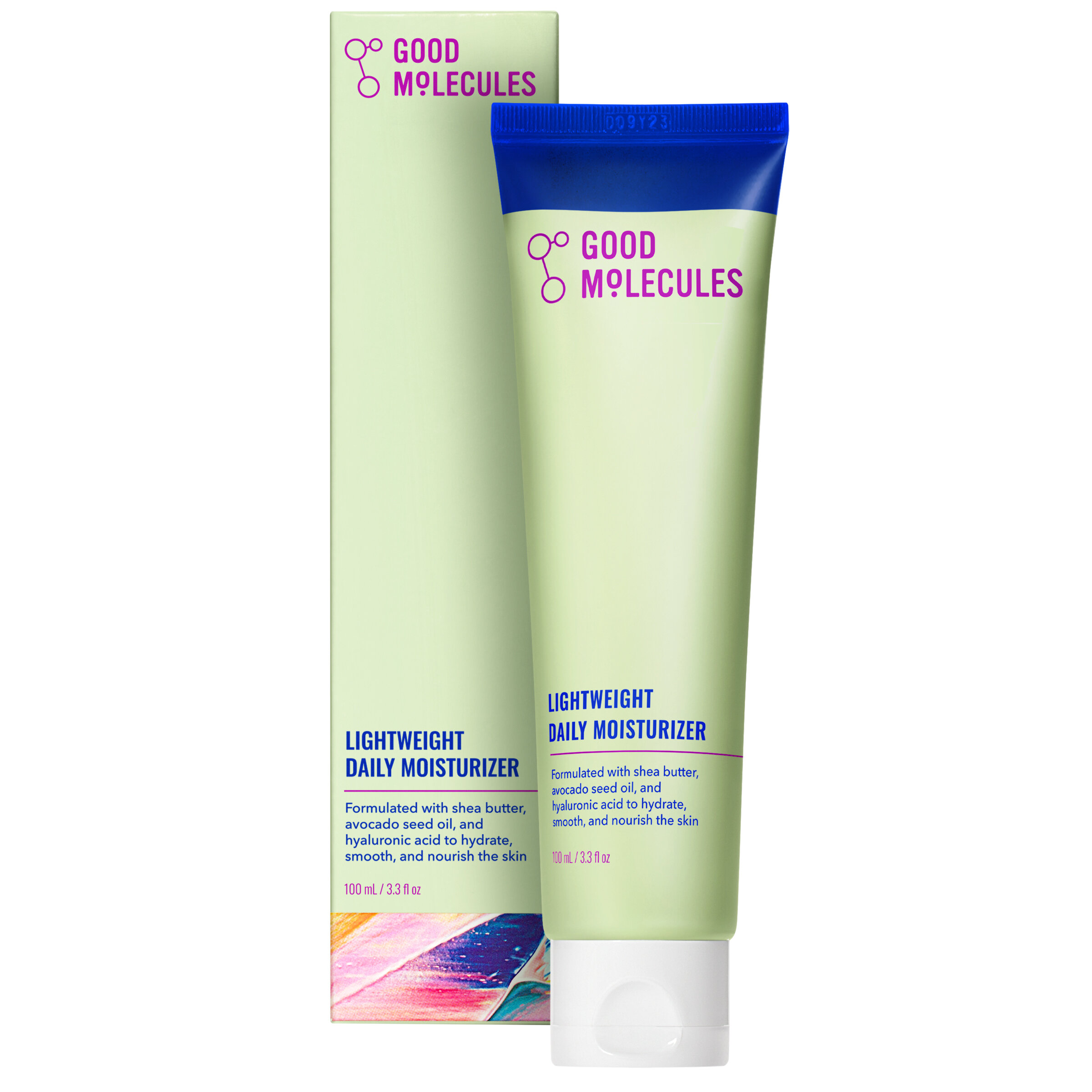 Good Molecules Lightweight Daily Moisturizer - Non-Greasy Facial Cream with Shea Butter & Hyaluronic Acid, Skincare for Face, 3.3 fl oz