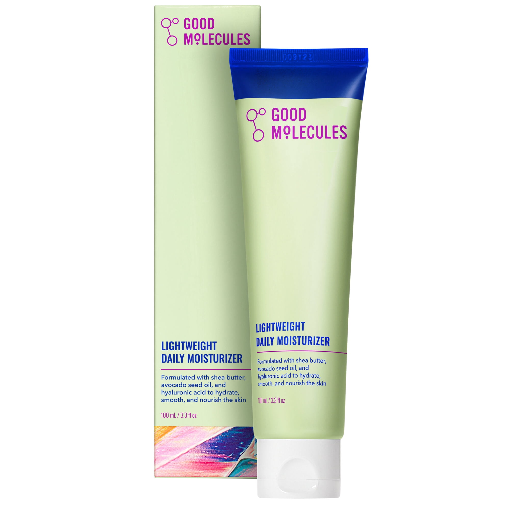 Good Molecules Lightweight Daily Moisturizer - Non-Greasy Facial Cream with Shea Butter & Hyaluronic Acid, Skincare for Face, 3.3 fl oz