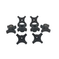 thumbnail image 1 of Wing Nut Knob Family, color negro, 4 puntos, 1/4-20, paquete de 5 con inserto de latón, 1 of 4