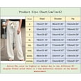 thumbnail image 4 of Vedolay Trousers For Women Women's Cotton Pants Casual Loose Fit High Waisted Pants Trousers with Pockets, S, 4 of 4