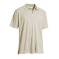 thumbnail image 6 of Expert Brand Men's Oxymesh™ Dry Fit Athletic Polo Shirt, Sand, Small, 6 of 7