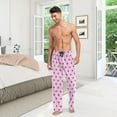 thumbnail image 7 of FREEAMG Strawberry Pajama Pants for Men, Men's Separate Bottoms, Pure Cotton Comfortable Lounge Pants for Men（151）, 7 of 7