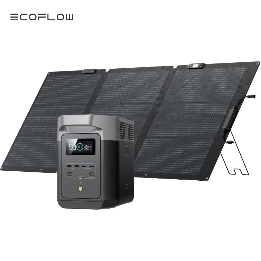 EcoFlow DELTA 2 950 Portable Power Station, 950Wh LiFePO4 Battery, 7x Fast Charging, 1800W AC Output Power Station, Can be Used as Home Backup Power or Solar Power Bank for Outdoor Camping and RV