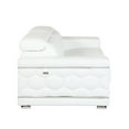 thumbnail image 6 of Titan Furnishings 89" Modern Genuine Italian Leather Sofa in White, 6 of 14