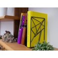 thumbnail image 3 of Sujetalibros De Metal Líquido Dorado Par Decorativo, Sujetalibros Decorativos Estereoscópicos Para Estantes, Soportes Para Libros Para Estantes, Extremos De Libros Para Oficina,11 Feliz Sencillez, 3 of 5