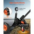 thumbnail image 5 of Adjustable Trailer Dolly Jack 1500LBS Lift, 2in Ball Mount, 22"-26" Height Range, 4 Caster Wheels for Easy Trailer Moving and Storage, 5 of 11