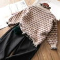 thumbnail image 4 of Camisa elegante Gibobby para Niñas manga larga con suéter largo beige 5-6 años, 4 of 5